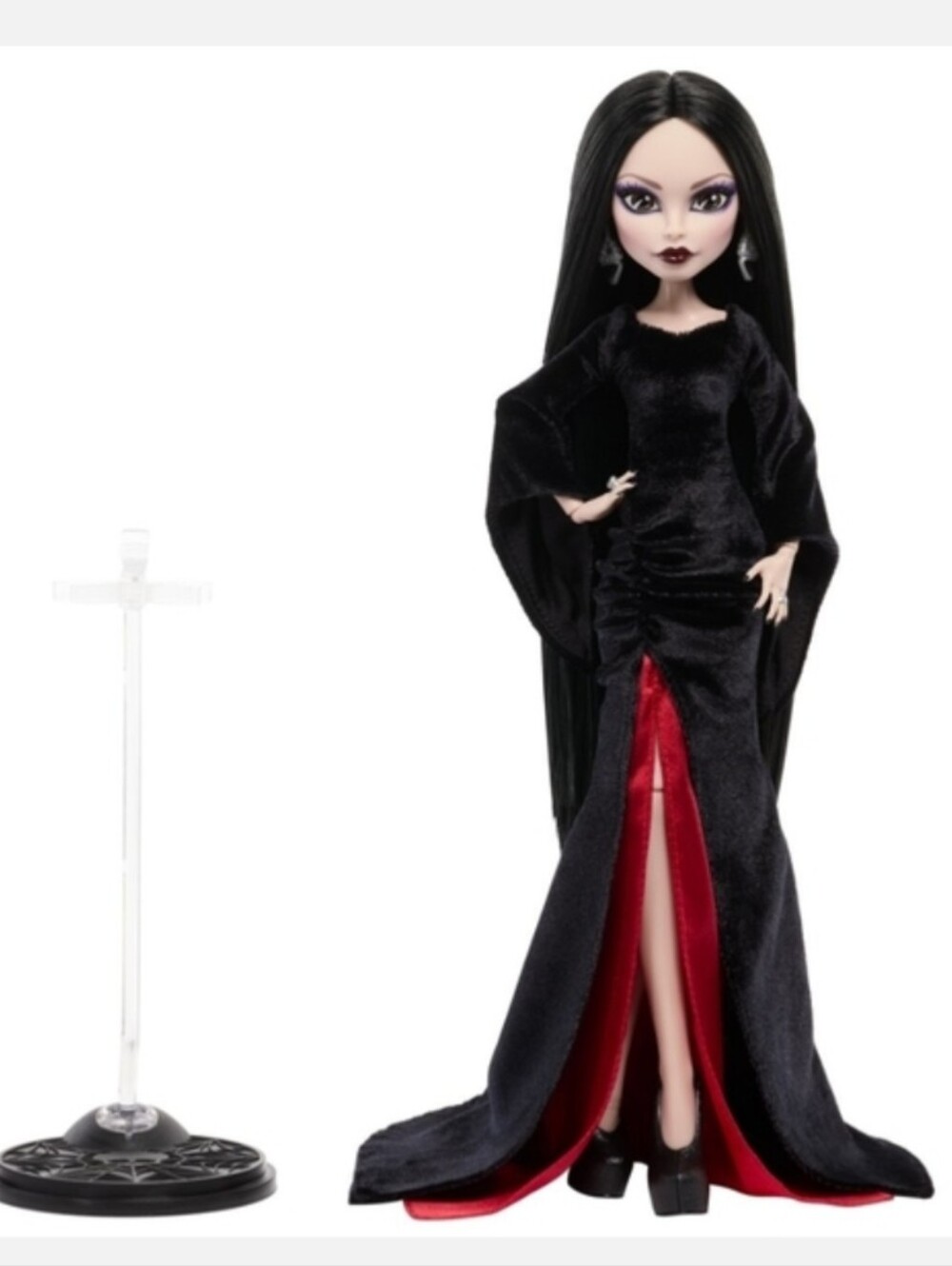 Monster High x Wednesday Morticia Addams Skullector Doll New In Box - Picture 3 of 13
